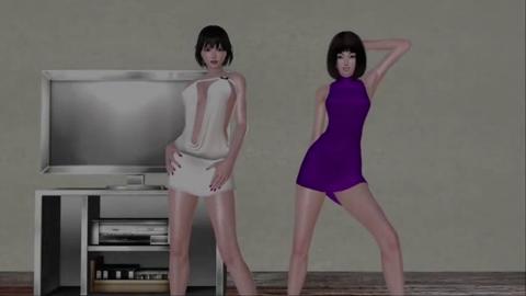 Two femme fatales join Max for a sultry, sweaty group sex bash