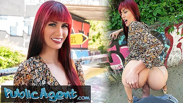 Public Agent Pretty face bubble butt and wet pussy public sex
