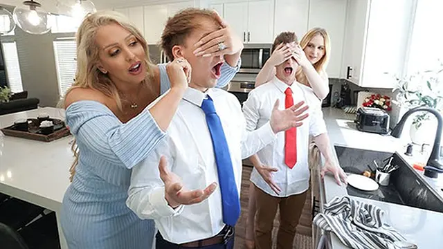 Dirty studs ditch date night &mdash;  devouring seniors′ pussies instead &mdash;  MomSwap seduction