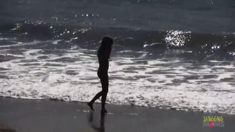 Studio babe sucks and rides cock🌭 intensely, beach vibes and cum overload