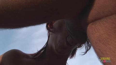Milf sipped her cocktails while young stud provided her with a raw booty bang