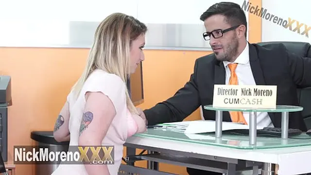 I need a financial favor and the boss ends up in my mouth