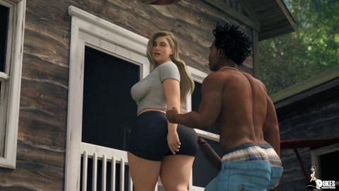 Summer camp siren seduces rough-riding BBC brute in raunchy canine-themed sex romp