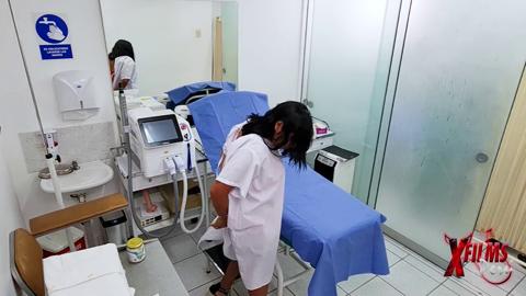 Sexy gynecologist gets turned on by Peruvian MILF who loves BBC