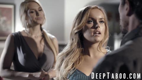 Busty Step-Cousins Get Hardcore Threesome With Hunky Guy