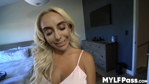Busty Blonde MILF Swallowed Then Screwed Hard, POV Style