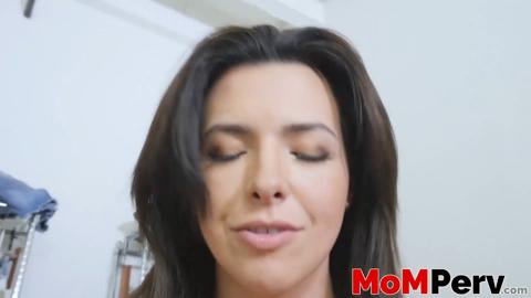 Danica Dillon's Stockinged Stepdaughter Slammin' Hard Over