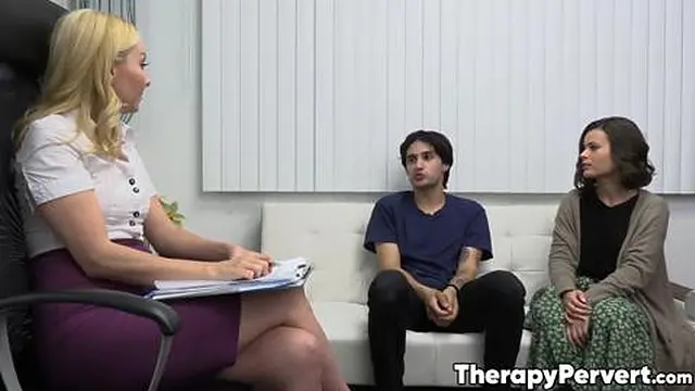 Hot Stepsibs & MILF Engage In Tri-X Action