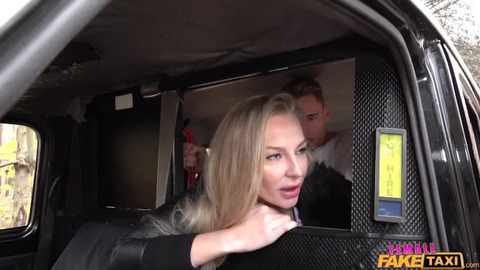 FAKED TAXI DATE with HARSH HUSBAND - Rough Ride