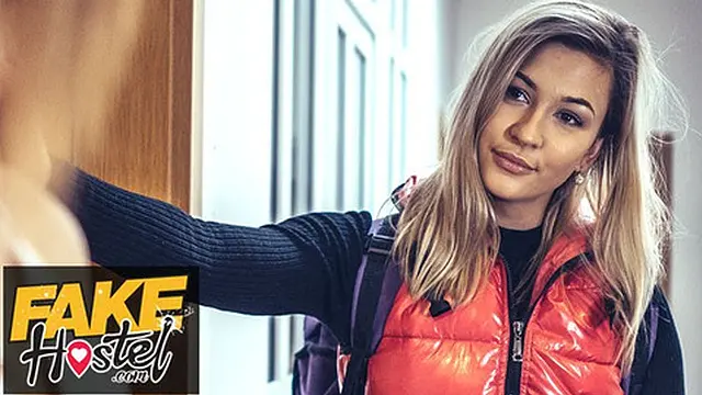 Fake Hostel Hot MILF and Young Lesbian Seduce Straight Teen for Sex