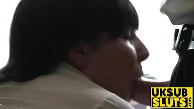 UKSubSluts com - Big ass MILF's huge tits and rough penetration on floor