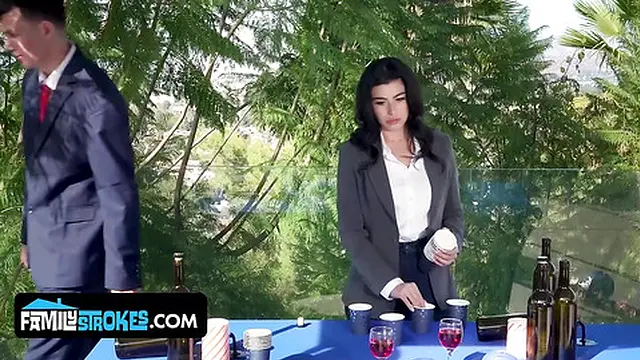 girlfriend 3 - Dirty Sluts Gal and Aubree Reunite Stepmommy and Stepdaddy in Sloppy Orgy