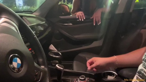 She gets roughed up in a parking lot banging session with a randywanker
