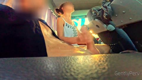 Flashing my huge prick on public transport, got a hot chick hooked