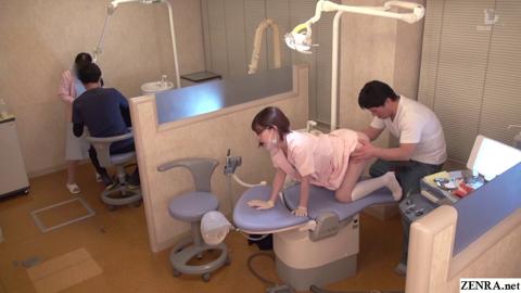 Tokyo dentist office gets sloppy seconds from Eimi Fukada's dripping wet cunt✌