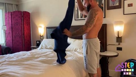 Blonde Cougar Craves Raw Intimacy with Slender Stranger in Hotel Room Rendezvous