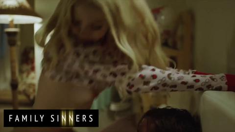 Step sibs cum fest: Kenzie Reeves & Nathan Bronson unite in forbidden depravity