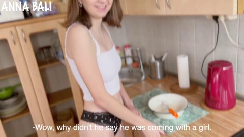 Getting down and dirty with the hubby's buddy in the sink