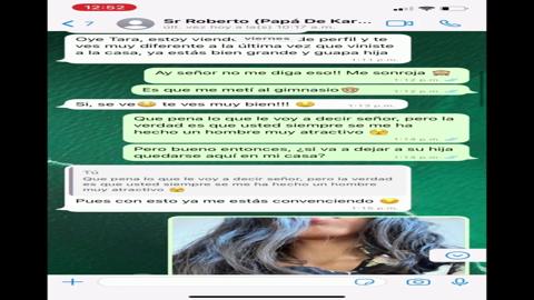 I went hardcore raw with her old man over WhatsApp, finishing with a brutal bang