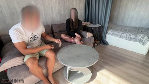 I won my slit on bets so that he'd tear my stockings and cram his penis🌭