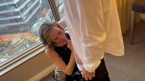 Hubby wanks and bursts on wife's mug as she's roped, screwed, and blasted by buddy