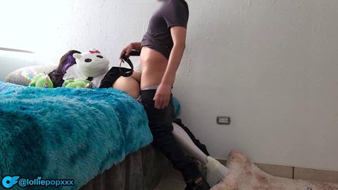 Tiny tot taking brutal blows to that flawless booty, gets pounded deep in her sultry snatch