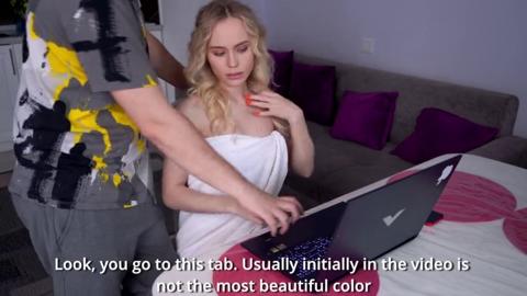 Hooked Up with Stepmom’s Partner and Cummed on Her Pretty Face